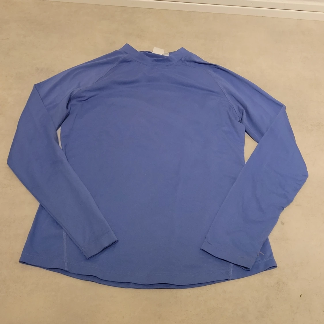 Blå långärmad funktionströja - 1