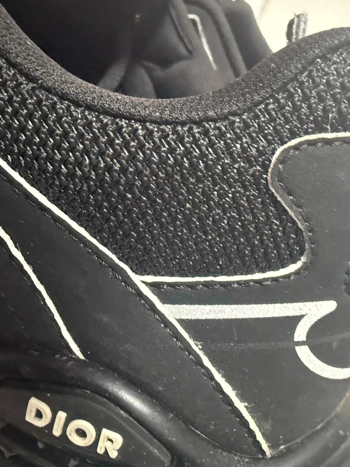 Svarta Dior sneakers med vita detaljer - 5