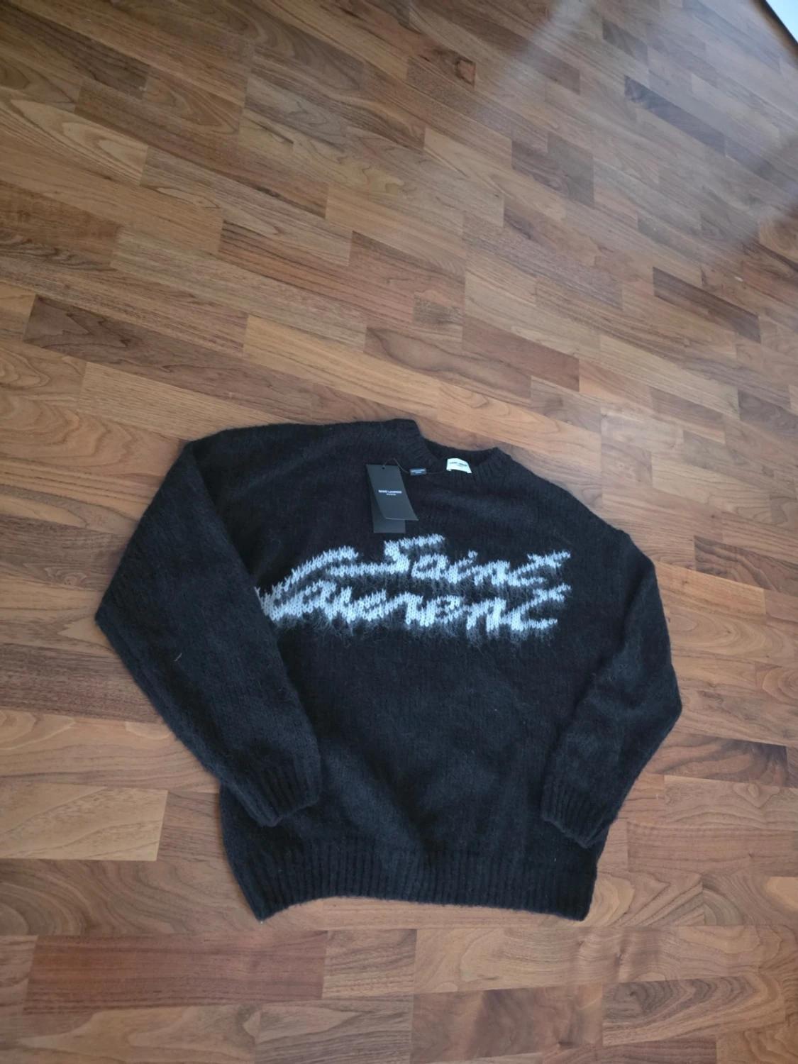 Svart stickad Saint Laurent tröja - 6