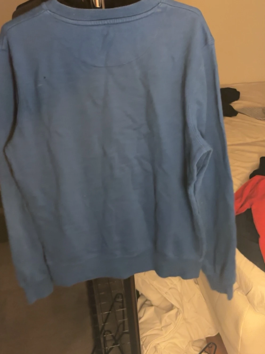 Blå basic sweatshirt - 1