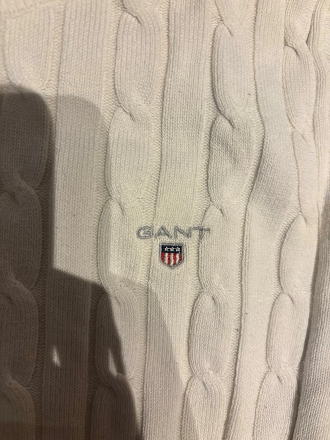Vit stickad tröja från Gant - 2