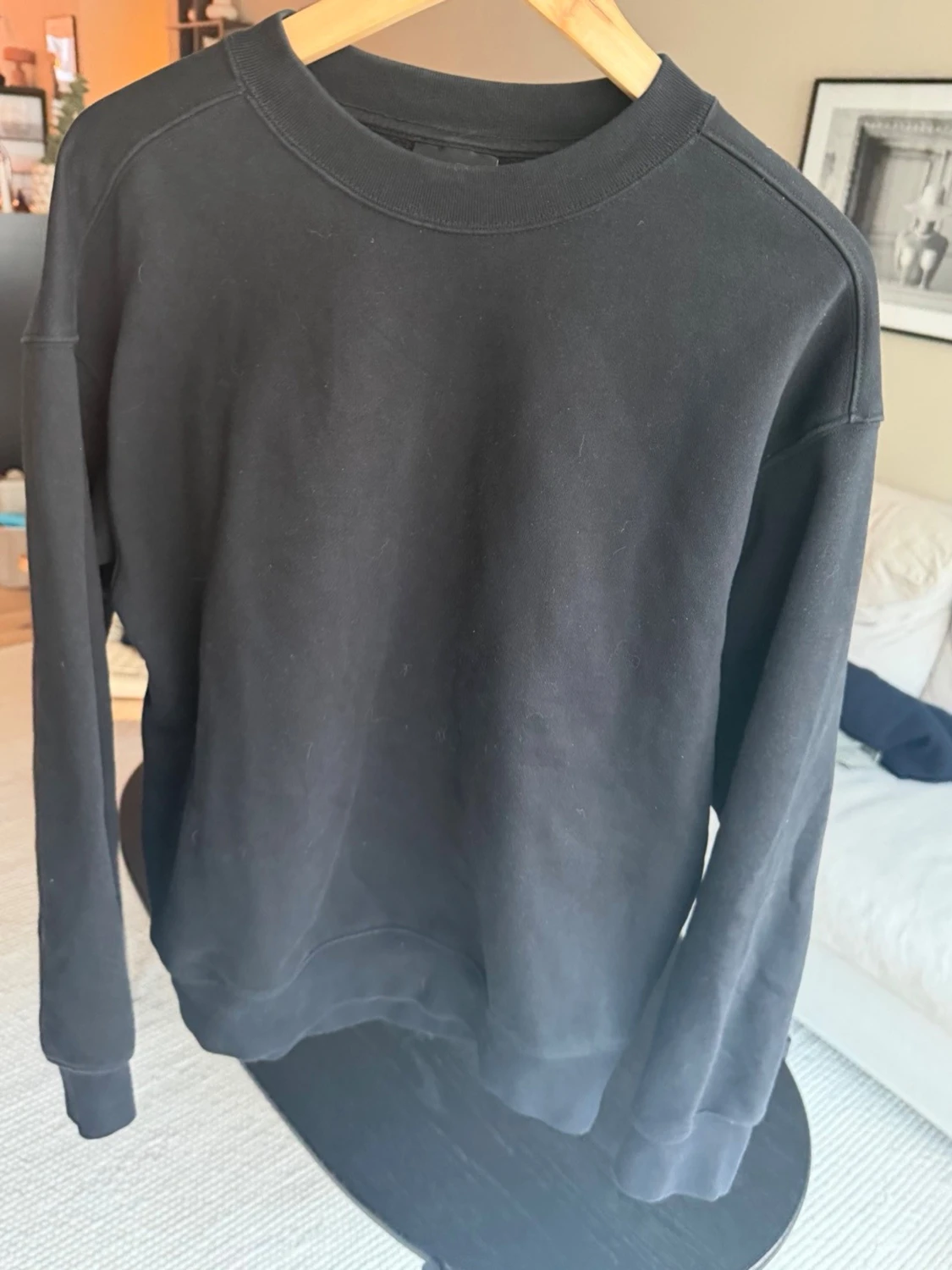 Svart sweatshirt från H&M Loose Fit