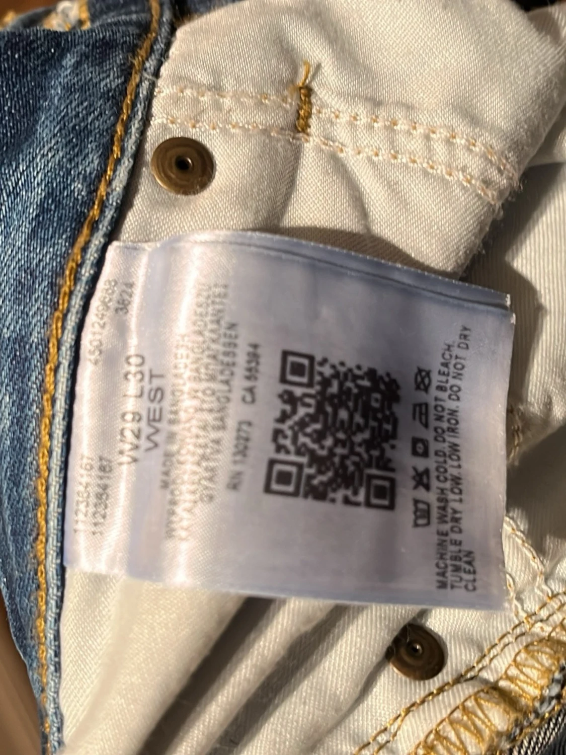 Blå Lee jeans med raka ben - 3