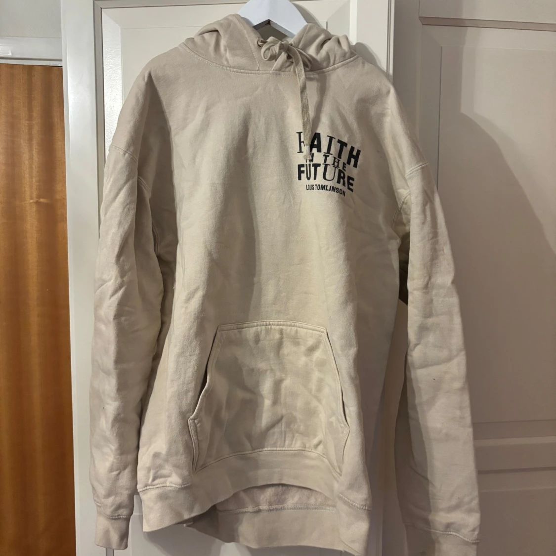 Beige hoodie Faith In The Future Louis Tomlinson Merch
