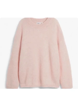 Ljusrosa stickad tröja Mohair - Mysig ljusrosa stickad tröja från Kappahl i Mohair.  Köptes för 1200 Kr. Storlek S 