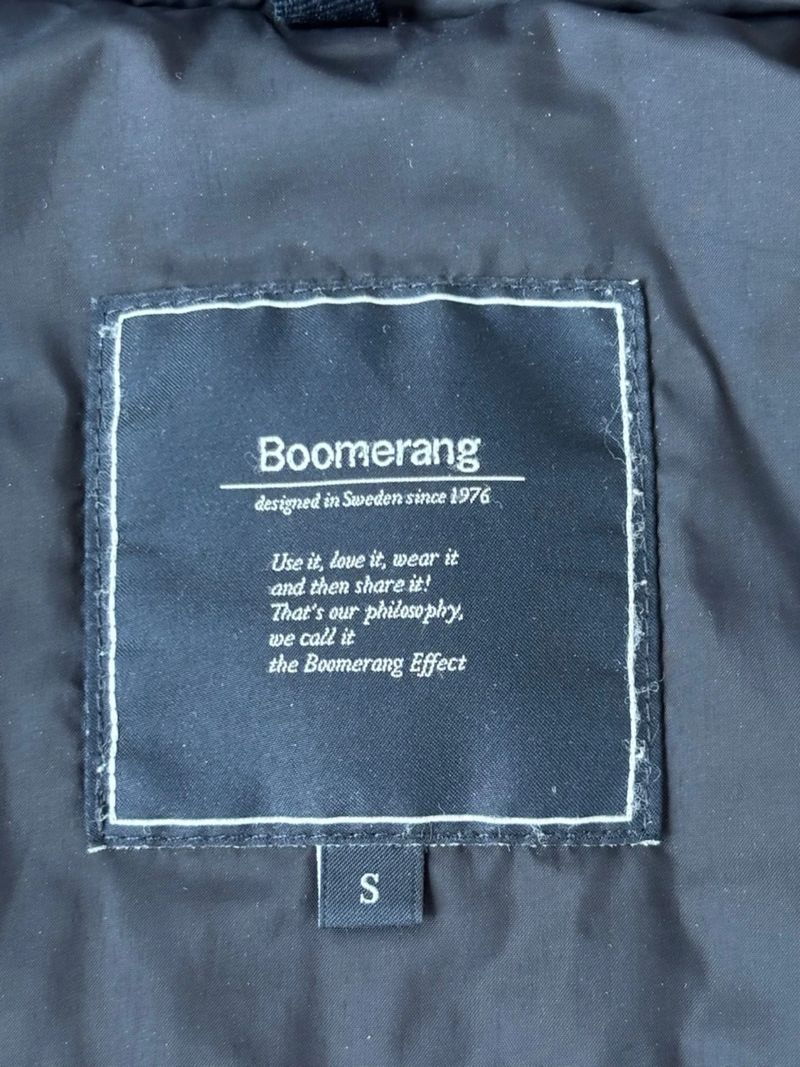 Marinblå quiltad jacka från Boomerang - 1