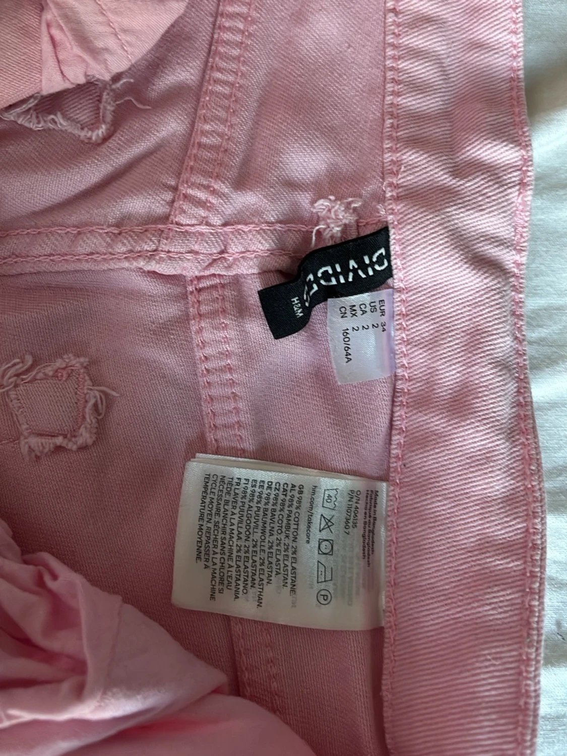 Vida rosa jeans med hög midja - 3
