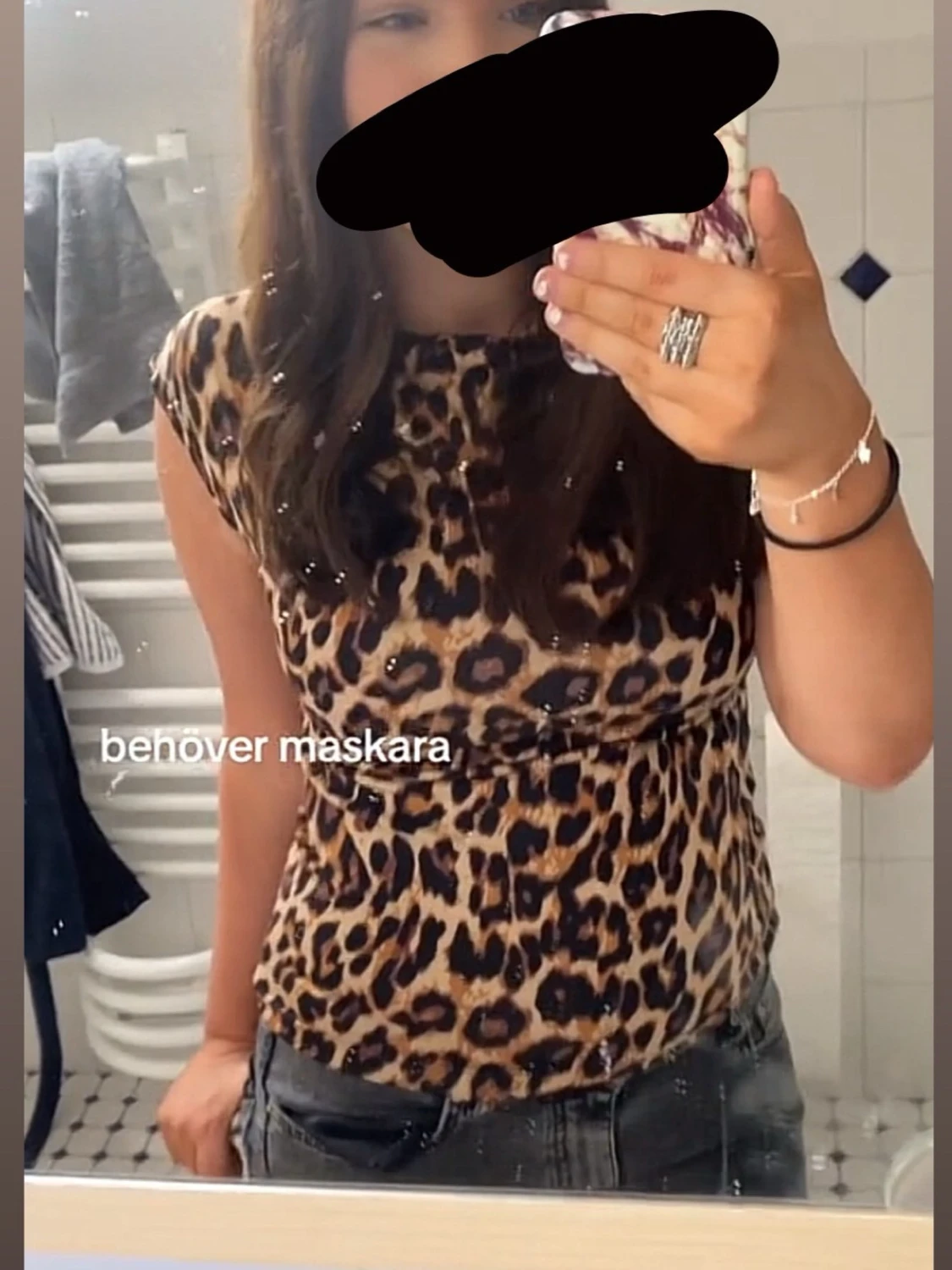 Leopardmönstrad topp  - 2