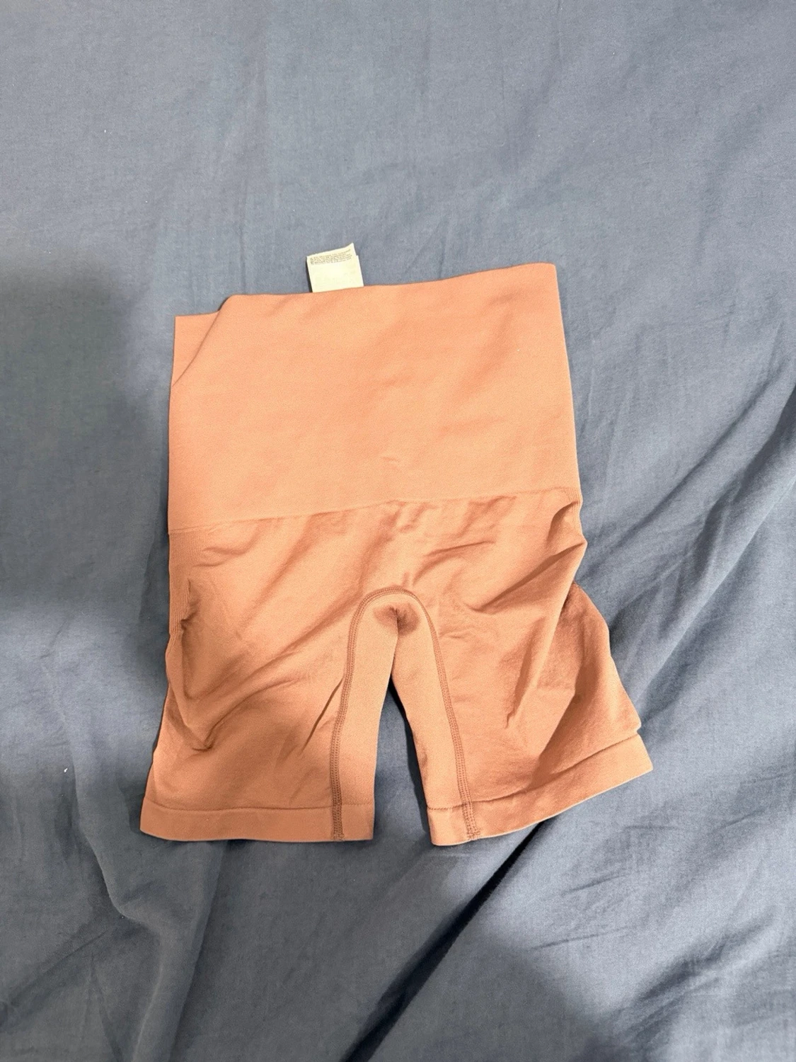Nude shapewear shorts med hög midja - 1