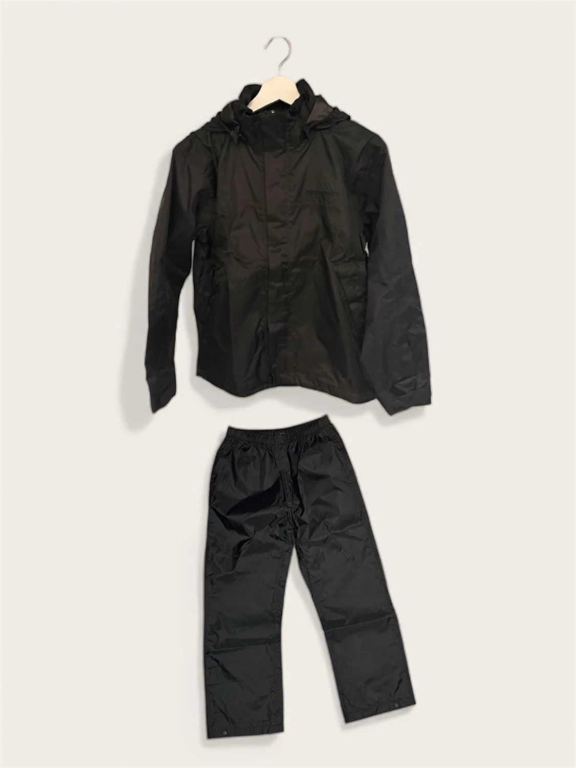 Didriksons Regnställ (Svart) – Storlek 150