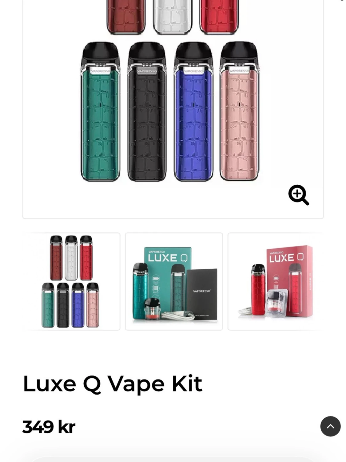 Vaporesso Luxe Q vape-kit svart - 6