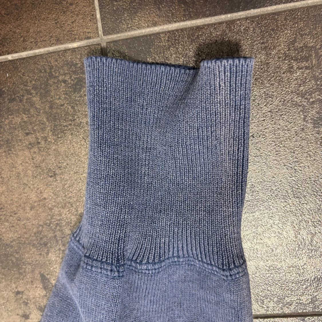 Blå kofta från Acne med mockadetaljer - 3