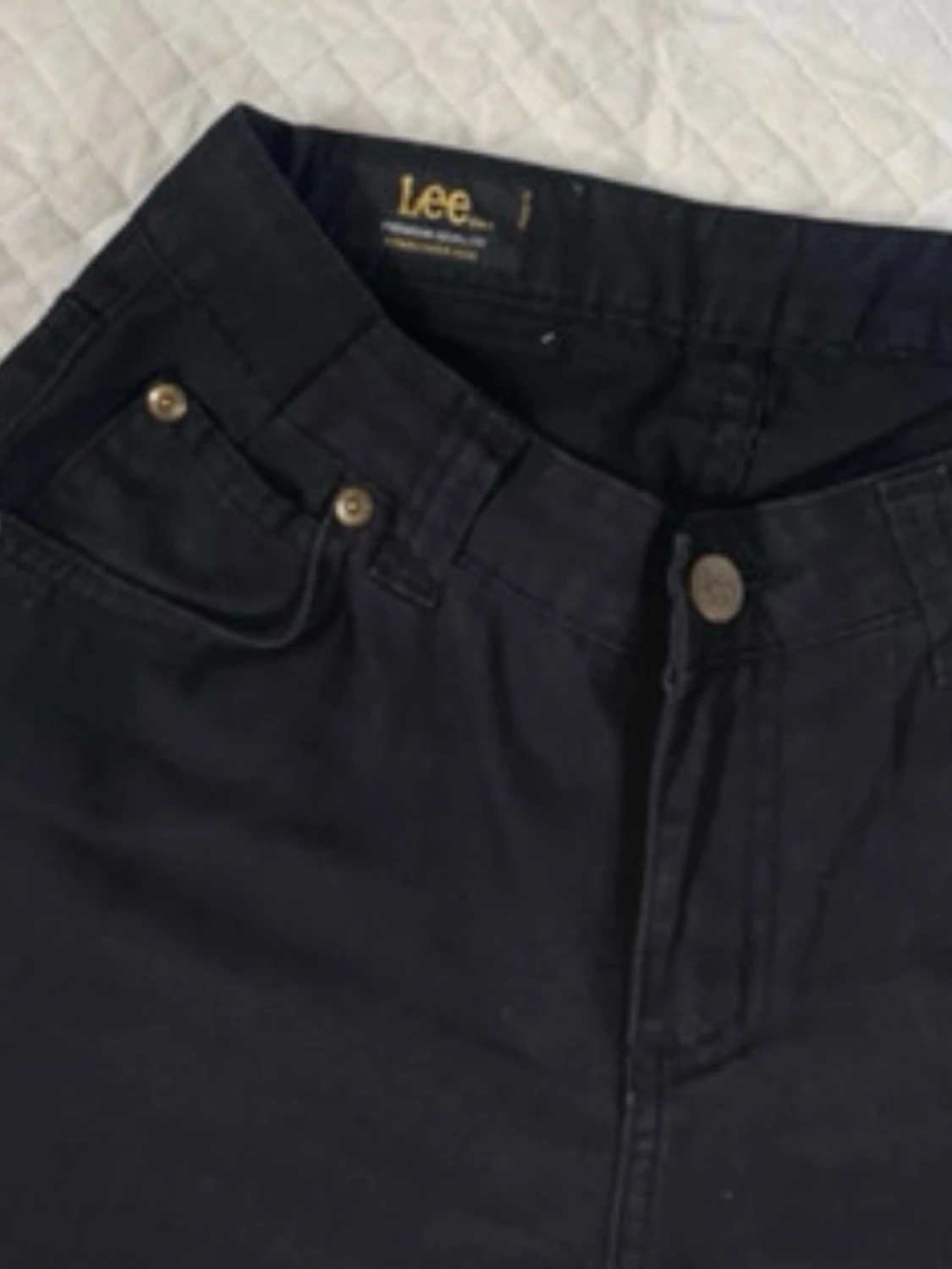 Svarta Lee jeans med rak passform - 1