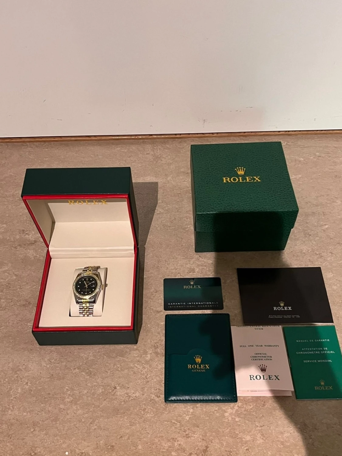 Role Datejust guld/silver klocka