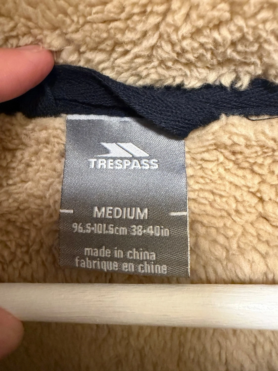 Trespass Fodrad Hoodie / Fleecejacka – Marinblå - 4