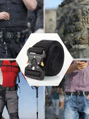 Smart flexibelt svart allroundbälte för många tillfällen! - SVART BÄLTE, 125 cm långt & 3.8 cm brett. Passar midjemått mindre än 120cm.  Använder själv ett sånt bälte och är mycket nöjd!  Bältet finns i flera färger. SE DESSA ANNONSER! SVART  SKOGSGRÖNT  MARINBLÅTT  BRUNT/KAFFE BEIGE/SAND GRÅTT Det bästa med bältet är att det är "steglöst" och kan anpassas mer exakt än bälten med hål. Materialet är slitstark nylon & spännet i hårdplast. Bältet skramlar inte. Låsmekanism & nitar i spännet är i metall för att ge hållbarhet. ETT MYCKET BRA ALLROUND BÄLTE!