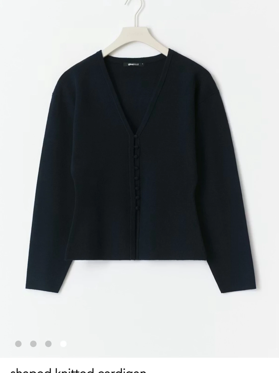 shaped knitted cardigan