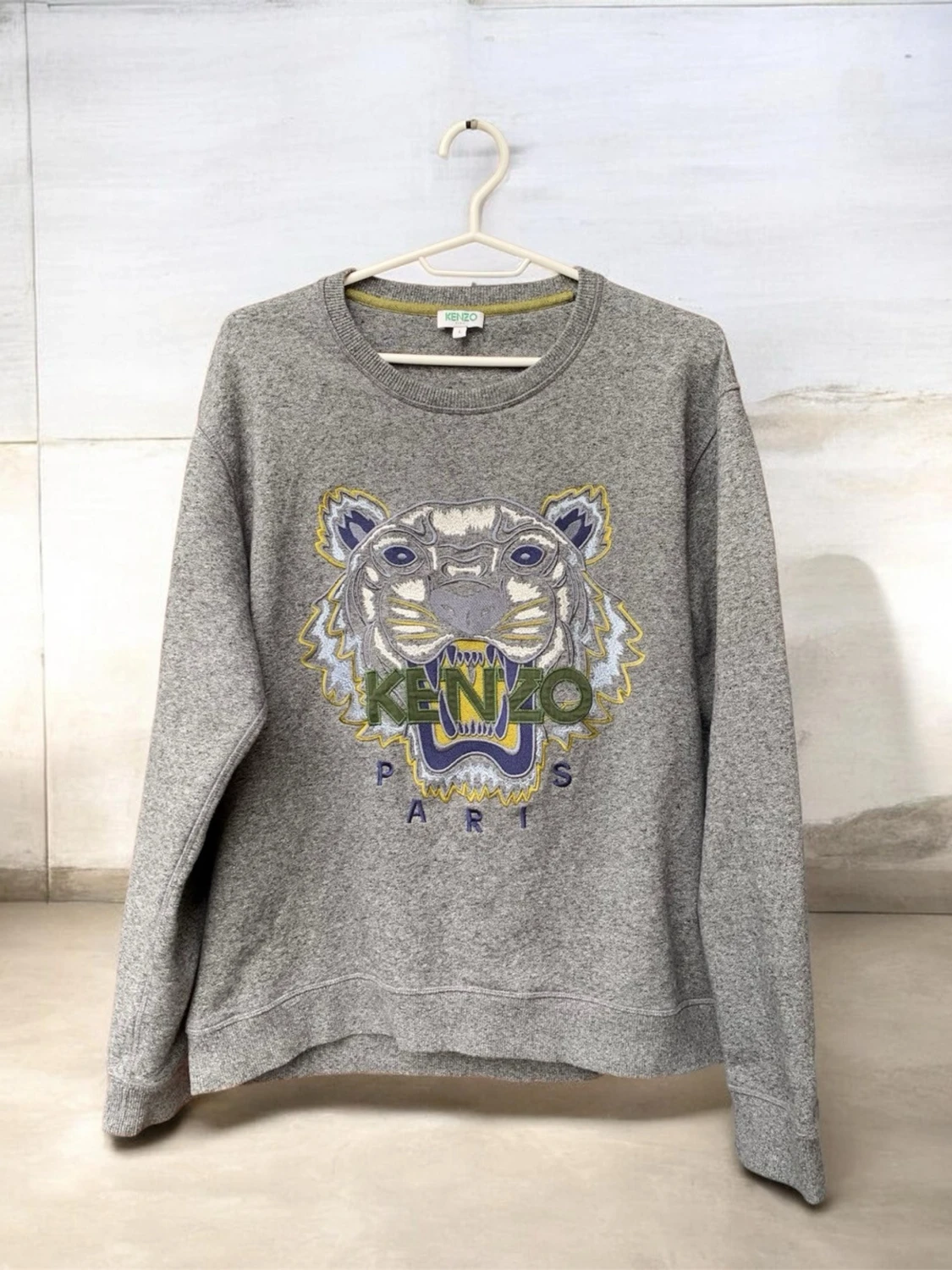 Grå Kenzo sweatshirt med tigertryck