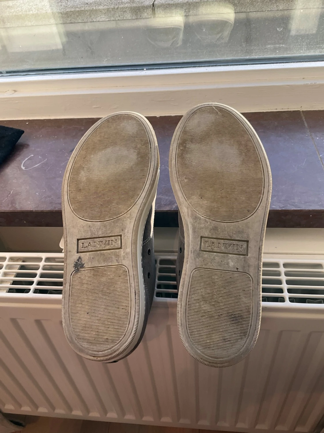 Grå gröna sneakers från Lanvin - 5