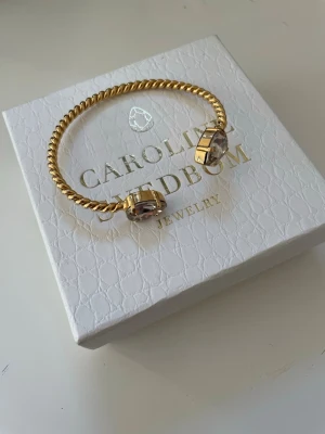 Guldarmband Caroline Svedbom - Super fint armband i guld från Caroline svedbom! Inte alls använd mycket och i mycket bra skick, kristallen är i färgen ”crystal”. Hör gärna av dig vid frågor! ❤️ (Ny pris 895 kr)