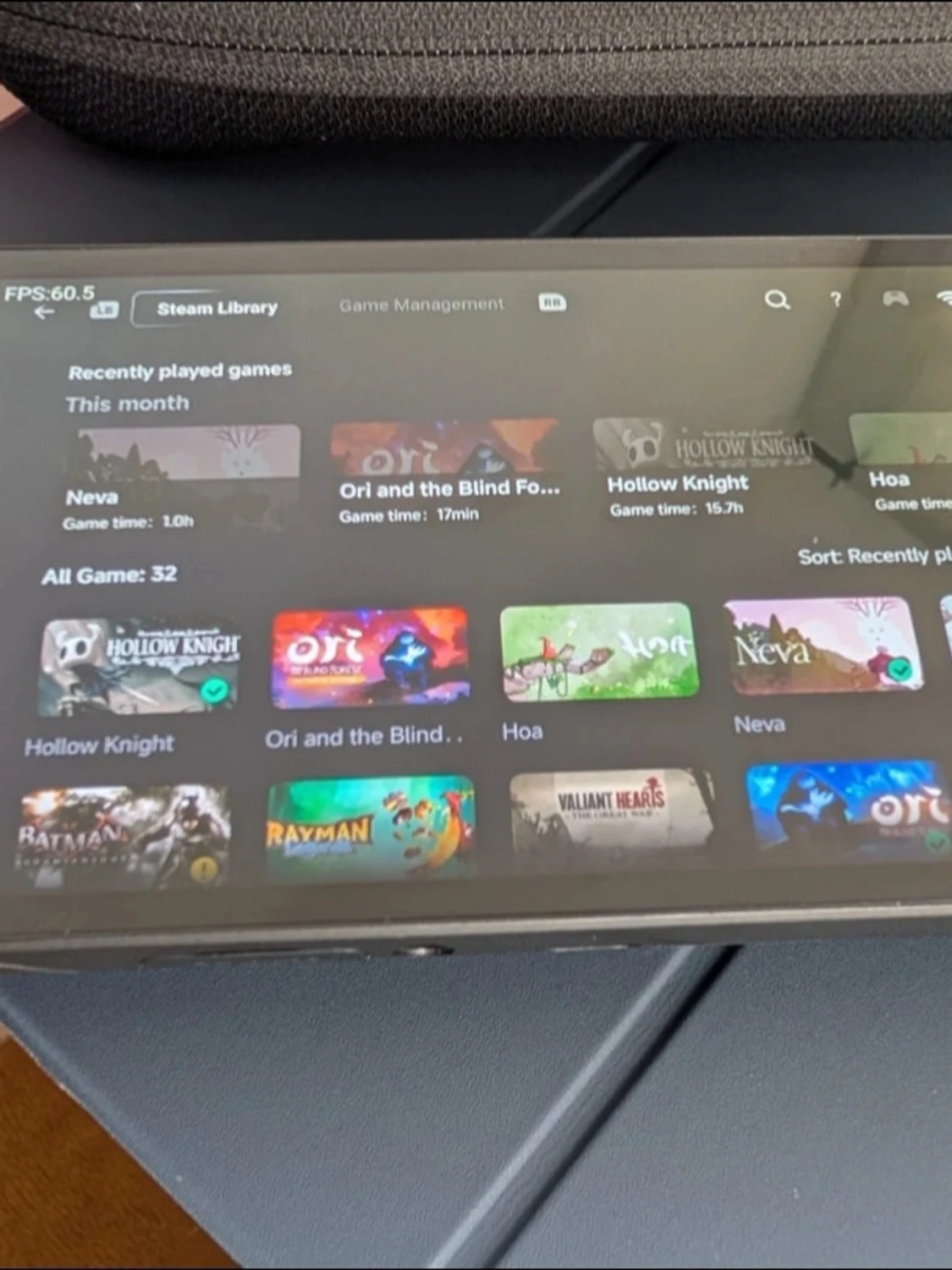 Handhållen spelkonsol svart - 1