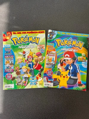 Pokémontidningar - 2 st tidningar i fint skick. 
