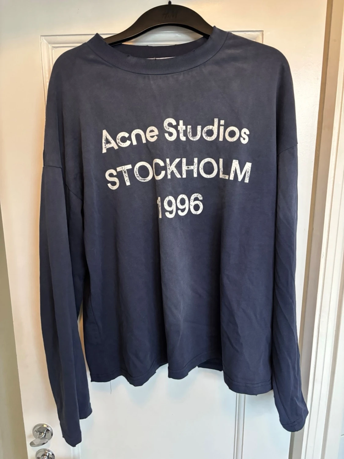 Blå långärmad topp Acne Studios