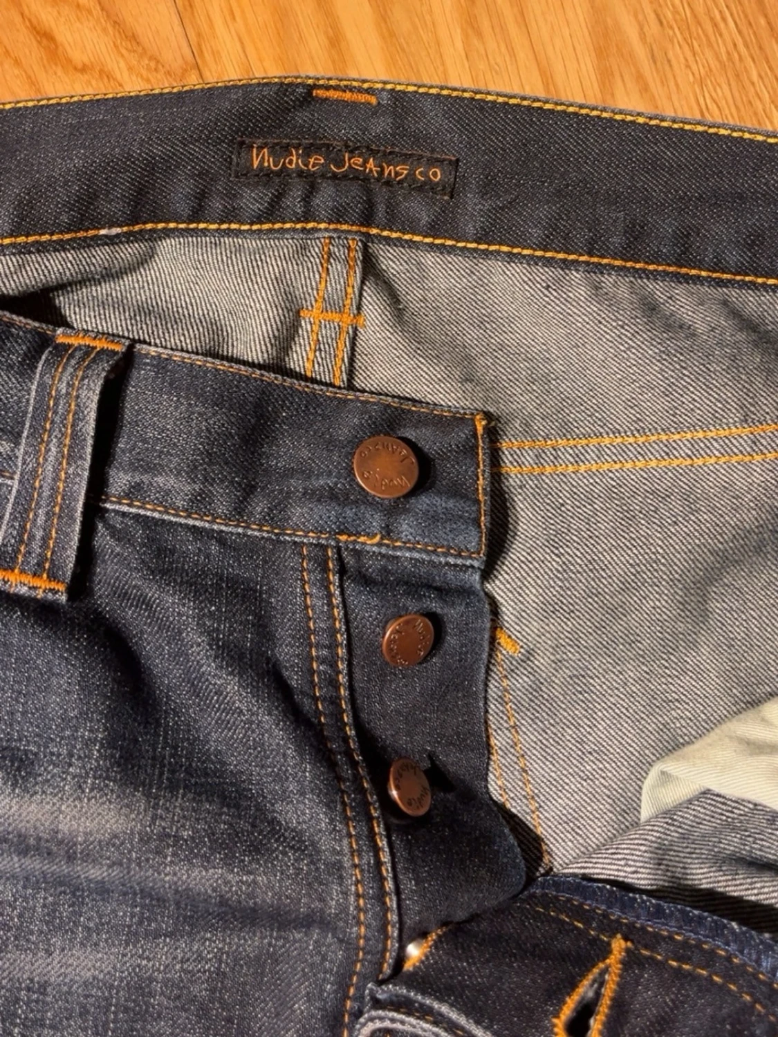 Blå raka jeans från Nudie Jeans W34 L34 - 3