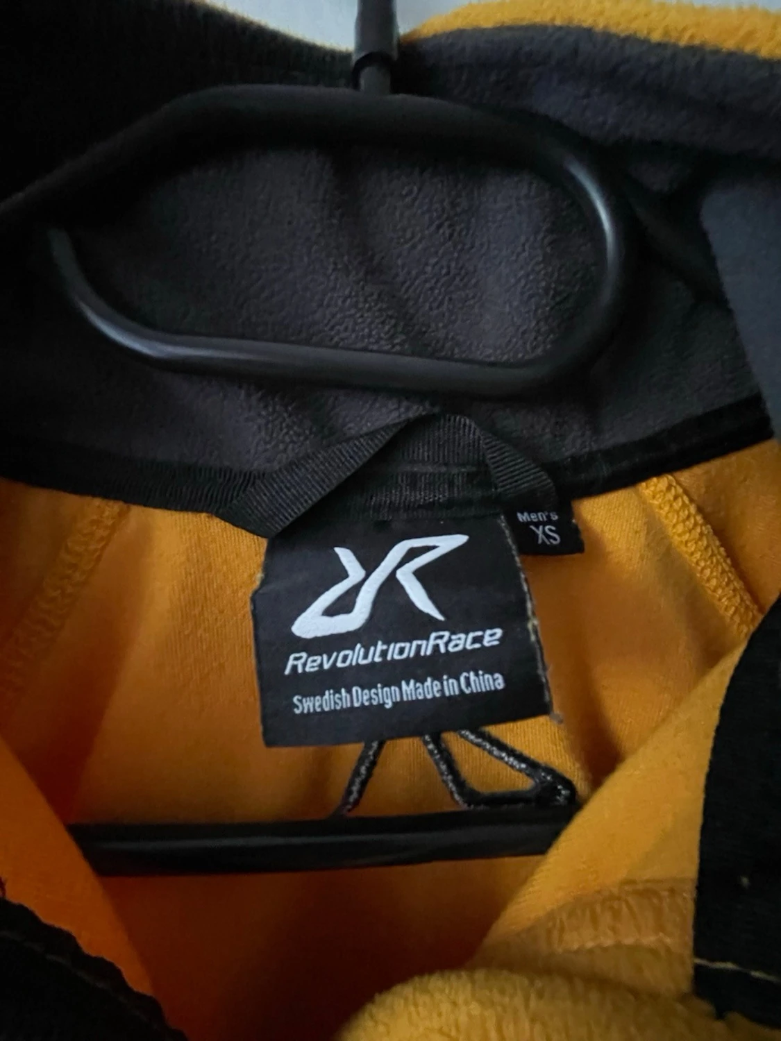 Gul fleecejacka från RVRC med halv dragkedja - 3