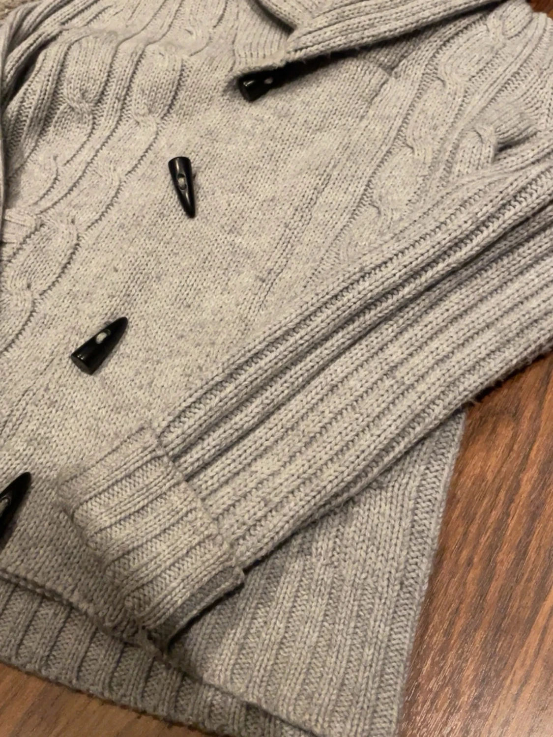 Grå stickad kofta från Blue Inc - 1
