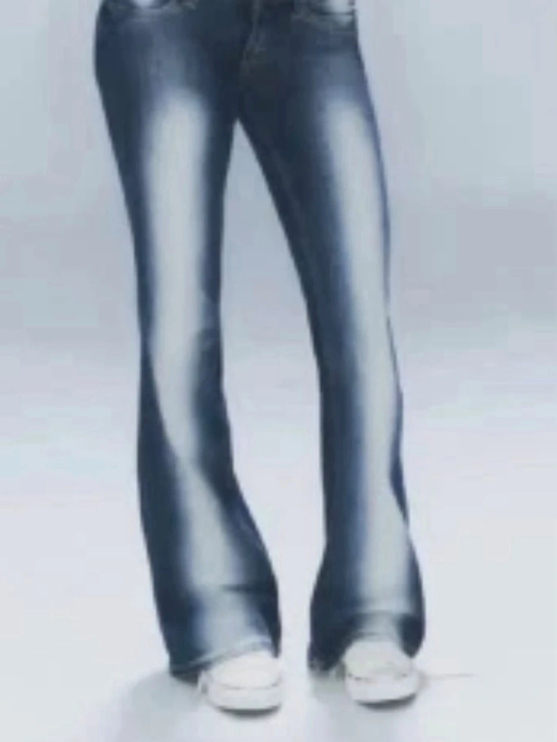 Kvarg jeans/Blå bootcut jeans