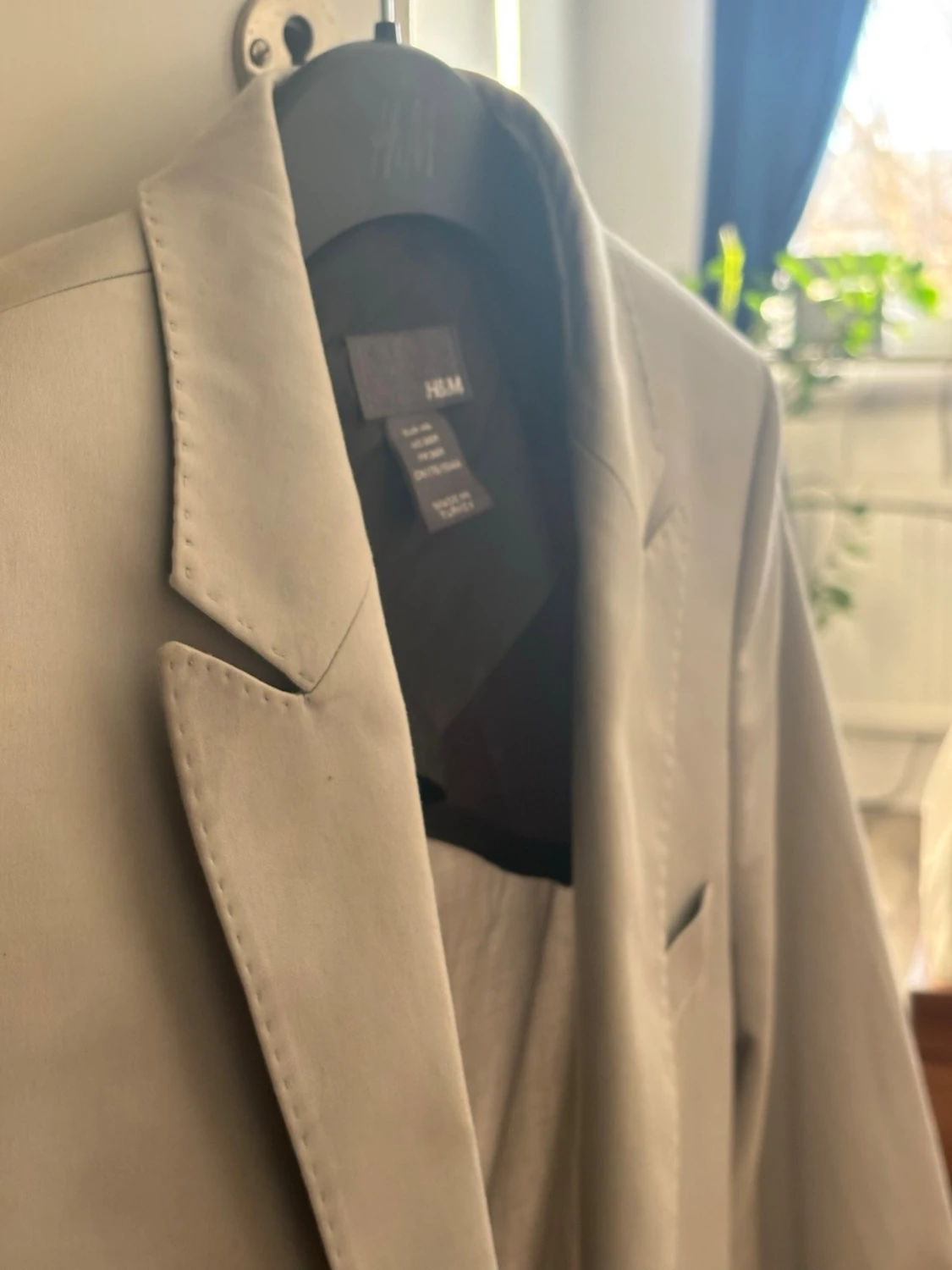 Silverglansig kavaj med två knappar - 4