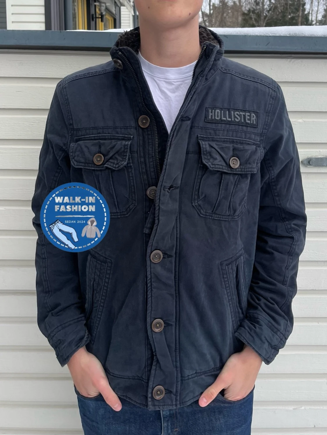 Hollister jacka med foder