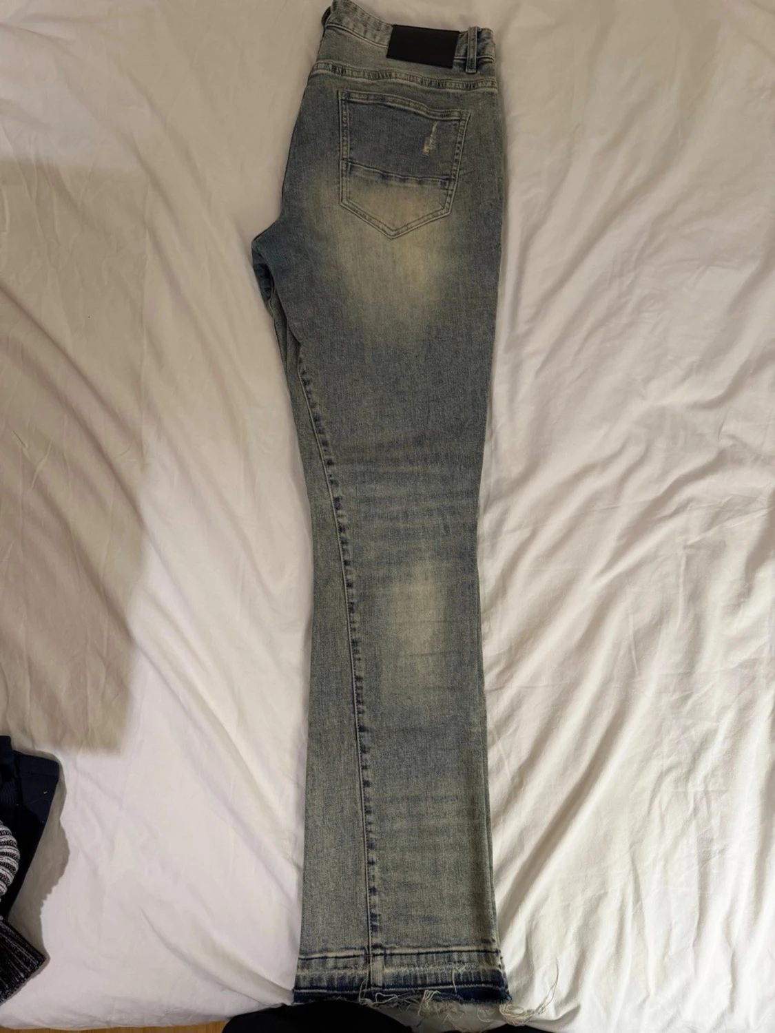 Ljusblå slitna jeans Lorenzo Veratti - 2