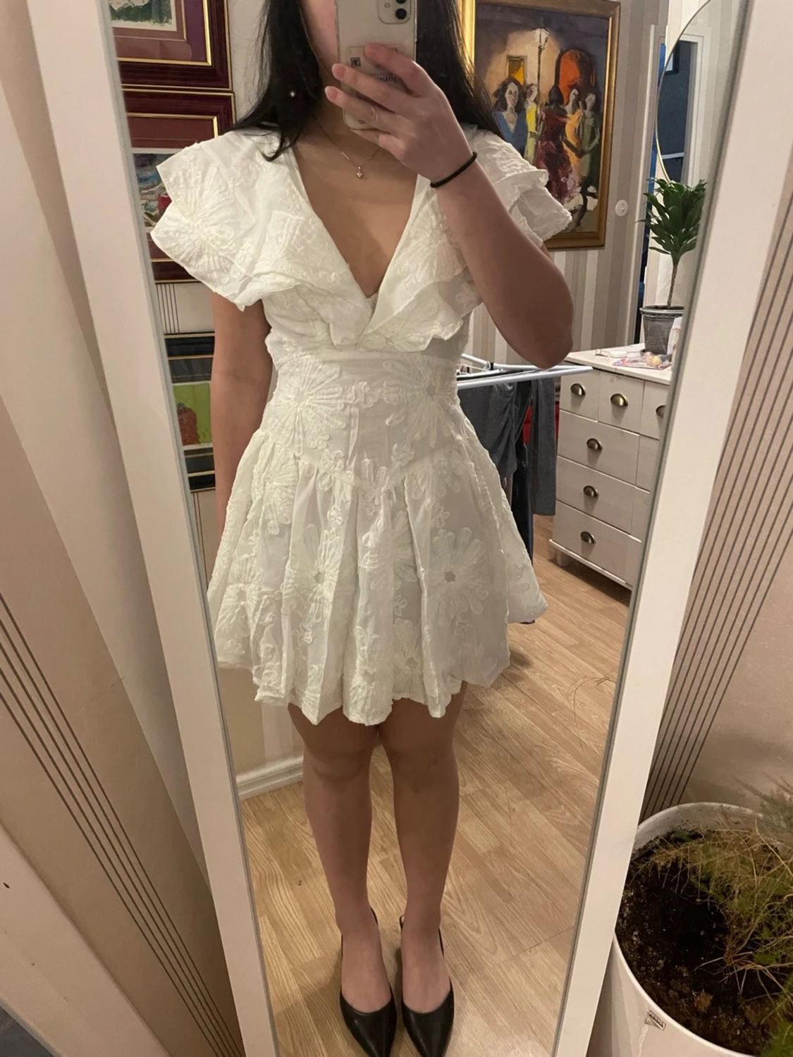 vit studentklänning  - 1