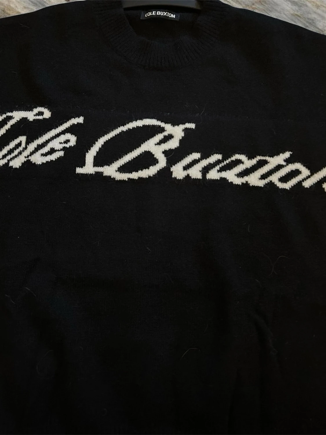 Svart stickad tröja Cole Buxton - 2