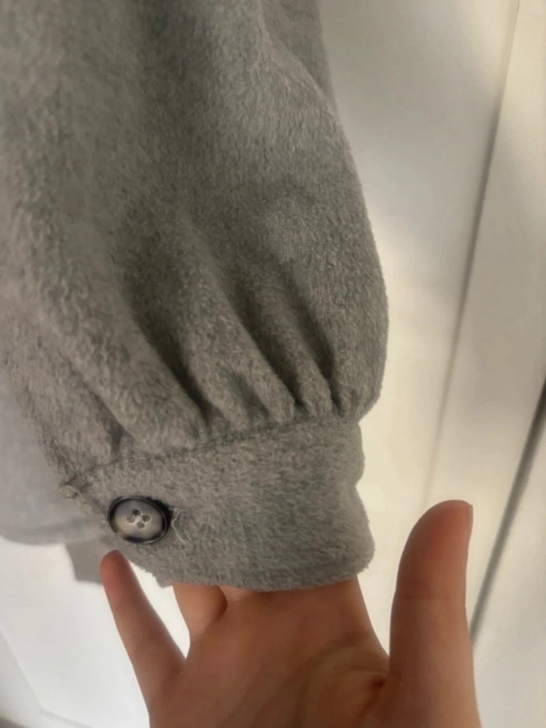  Monki Grey Wool-Blend Belted Jacket - 3