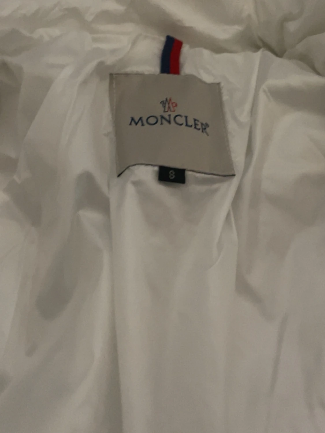 Vit pufferjacka från Moncler S - 4