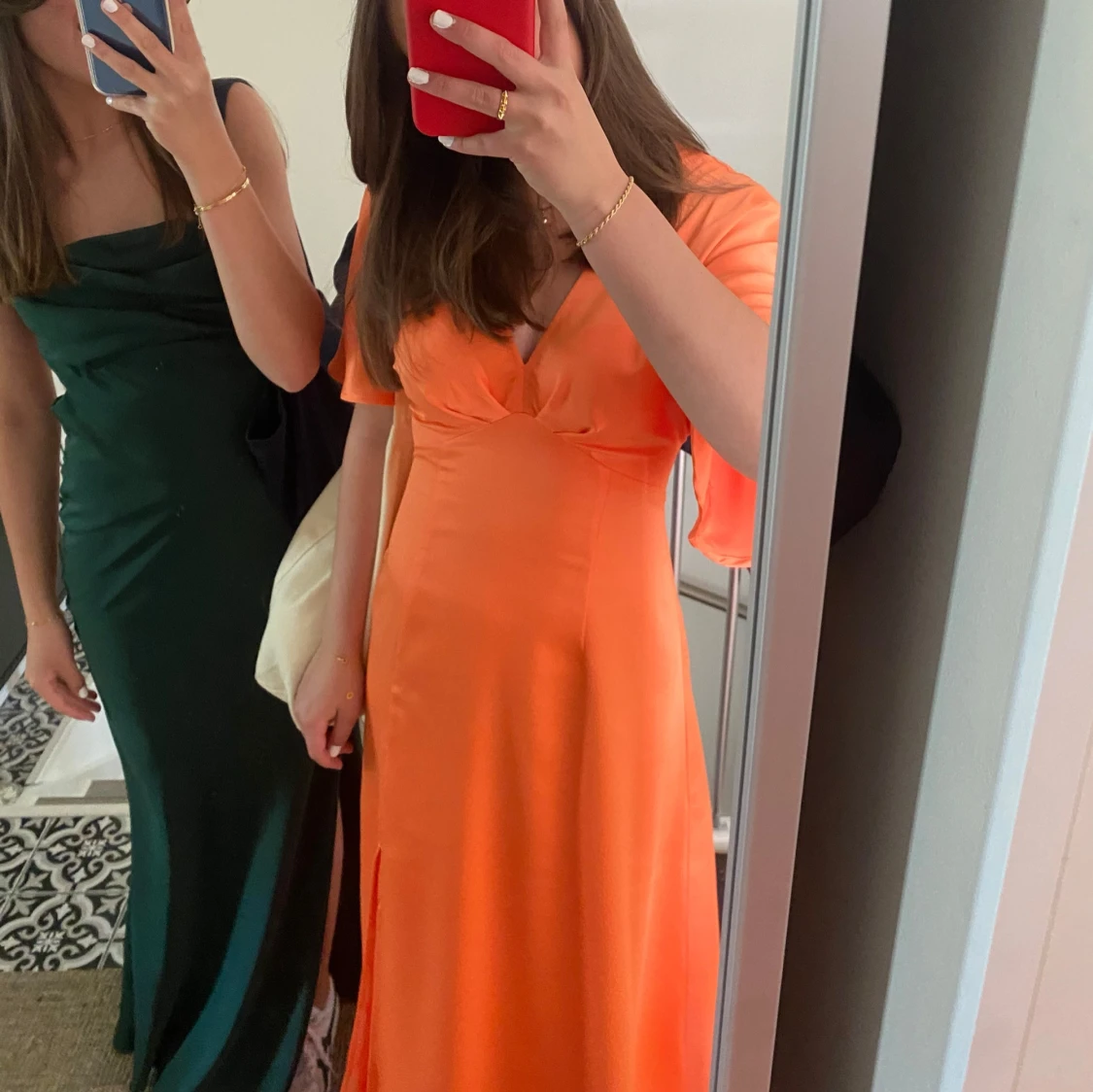 Orange balklänning - 1