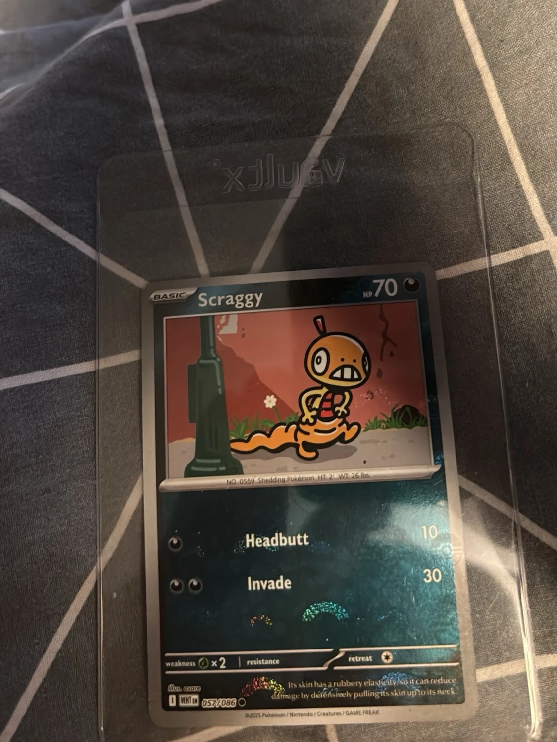 Pokémonkort Scraggy holografisk