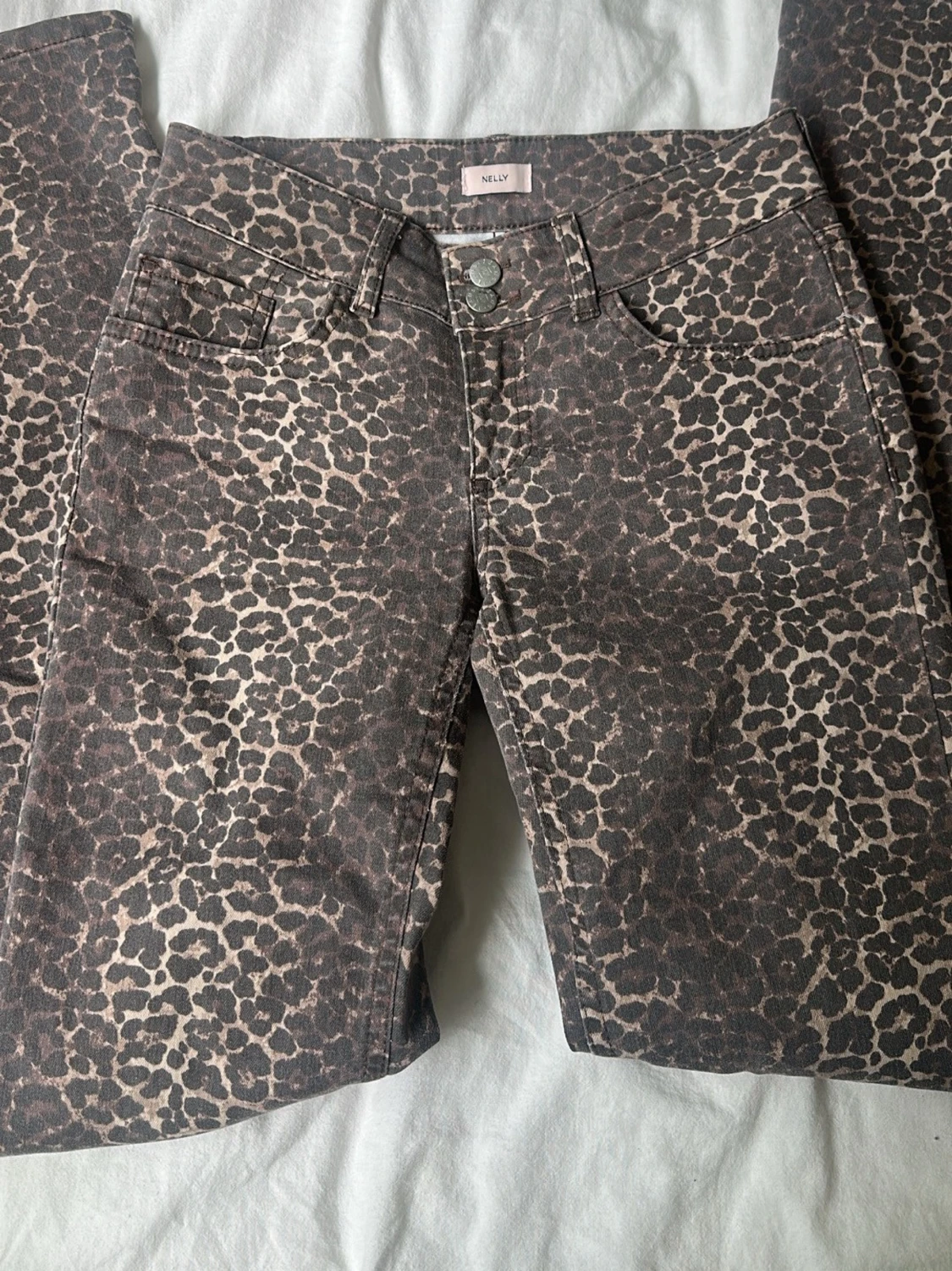 NELLY Leopard bootcut jeans - 4