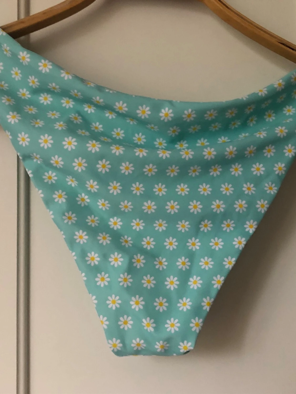 Ny Bikini i turkost med blommigt mönster - 6
