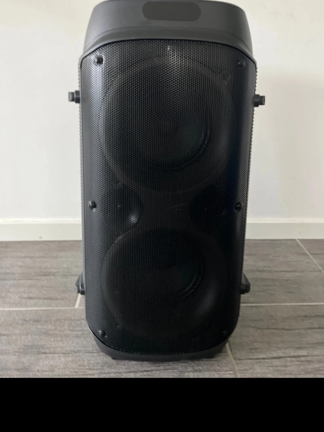 Stor bärbar högtalare med LED-ljus - 1