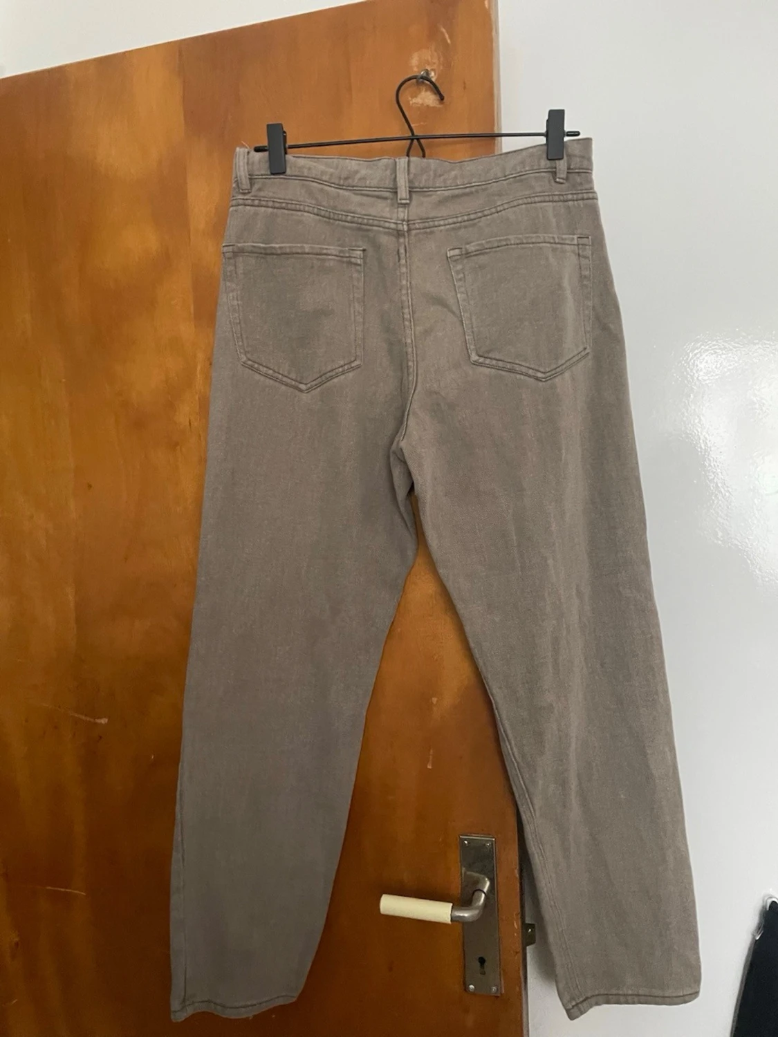 Beige raka jeans från Studio Total - 1