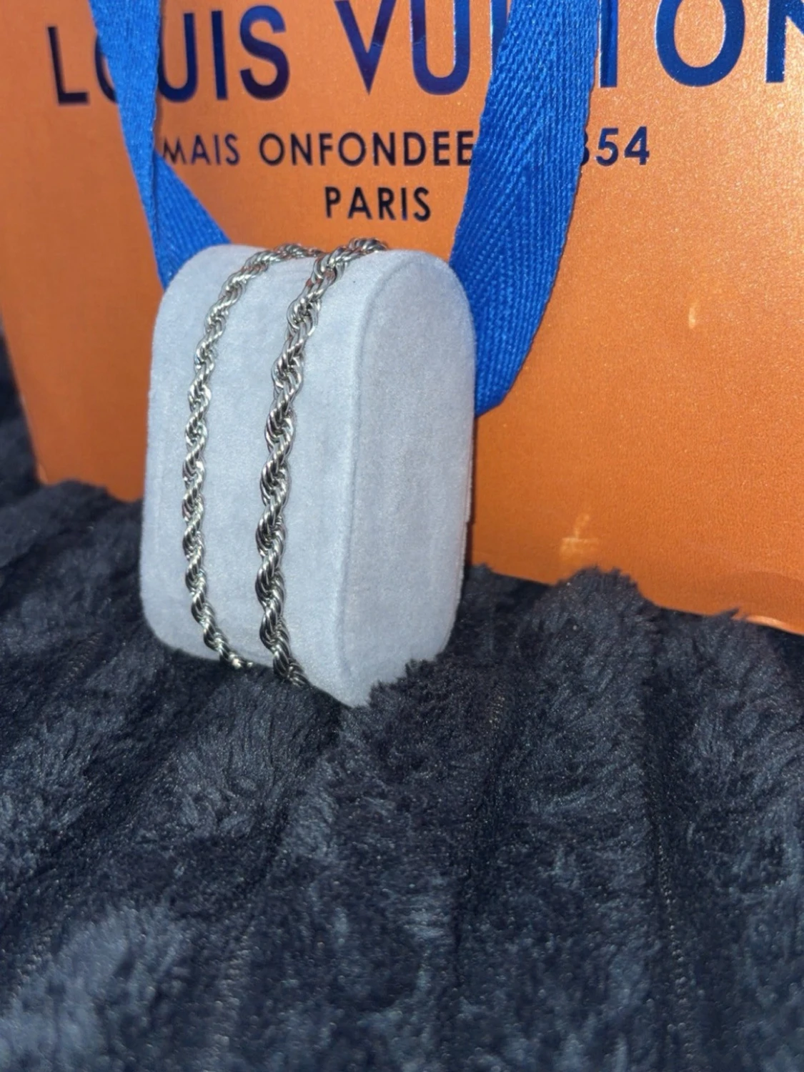 ( 2 för 160kr) Silverfärgat tvinnat armband - 1