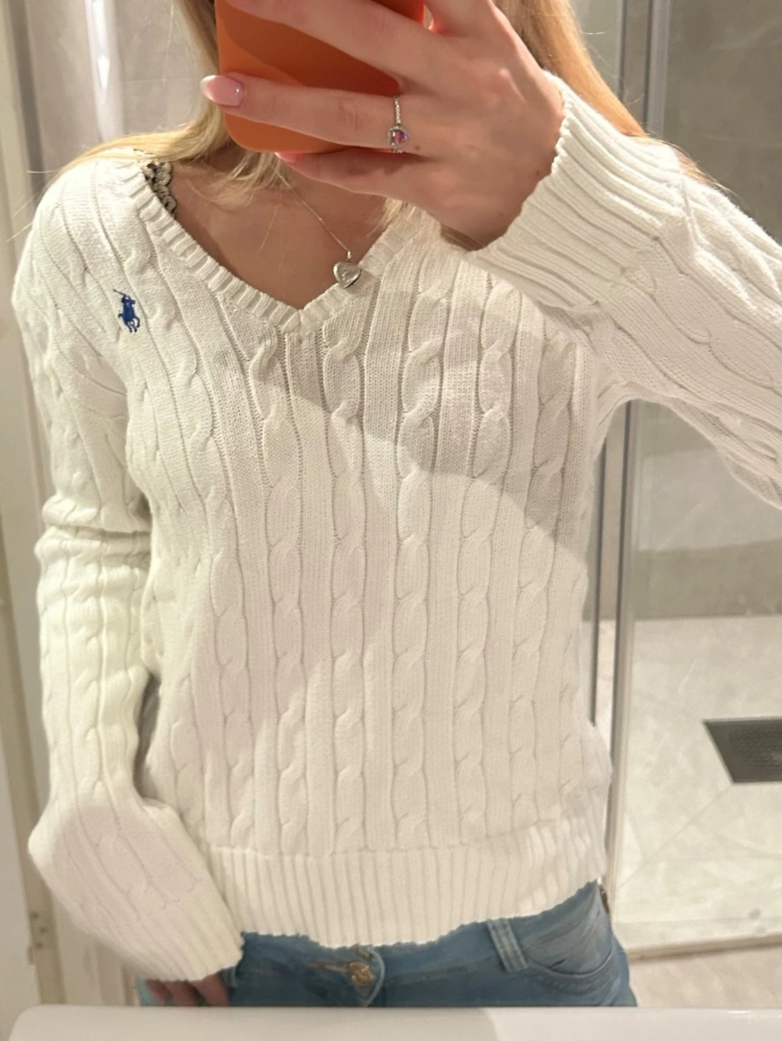 Vit tröja från Ralph Lauren