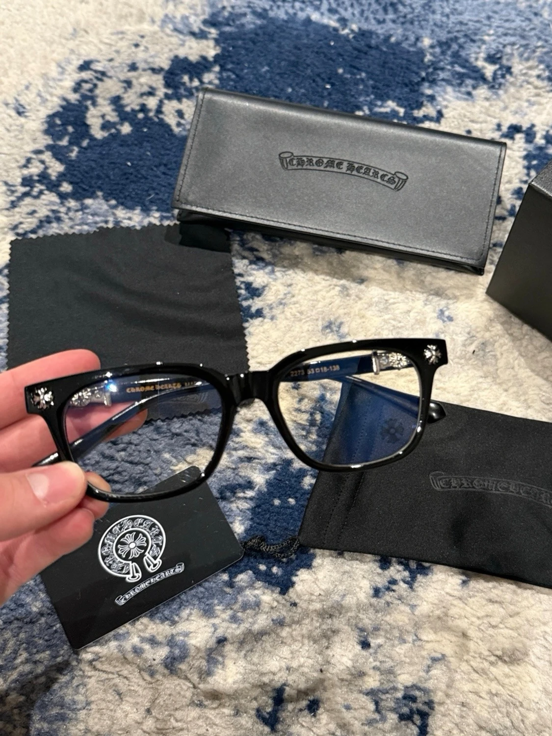 Chrome hearts blue light glasögon