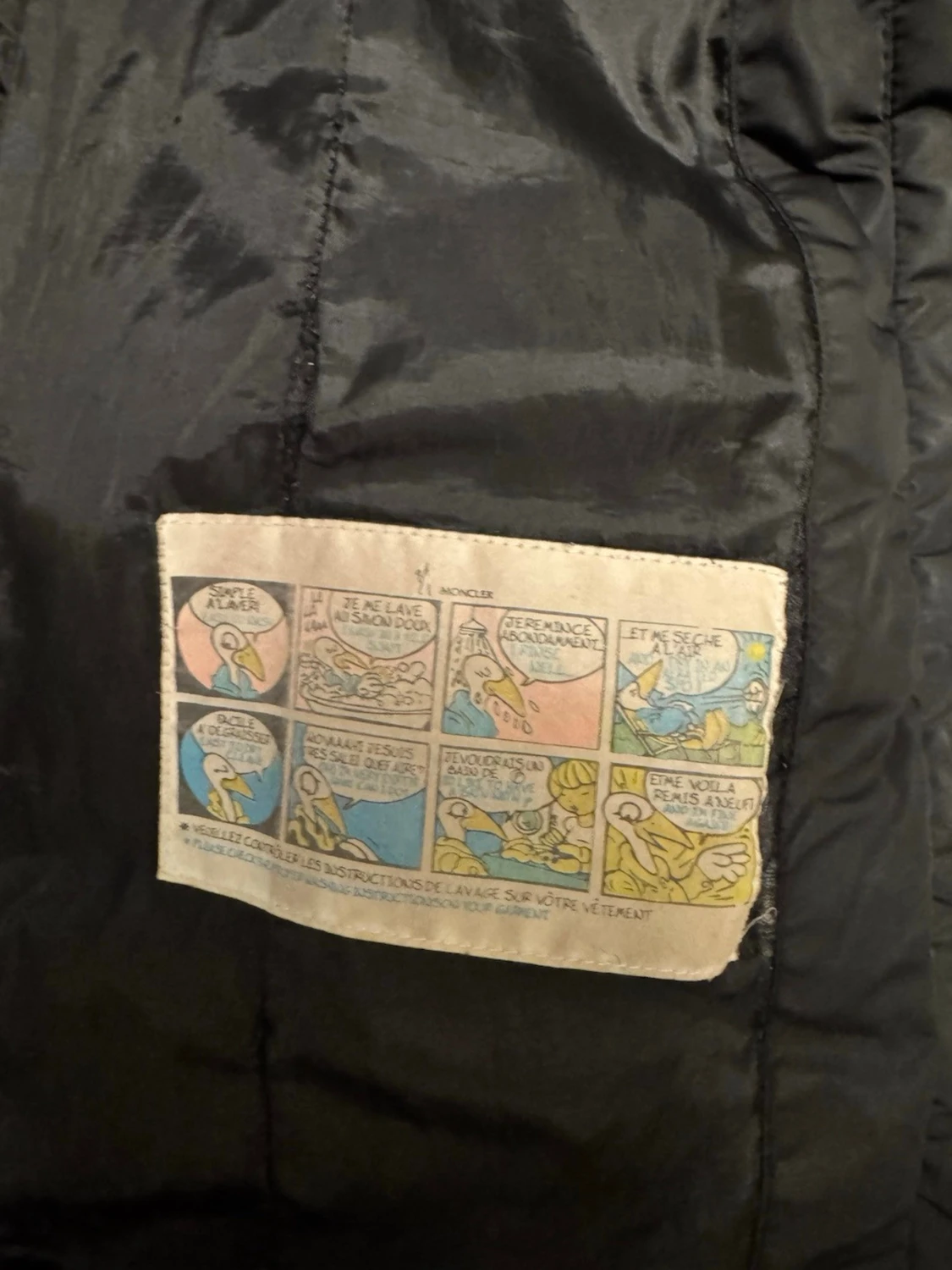 Svart lång dunjacka från Moncler - 4