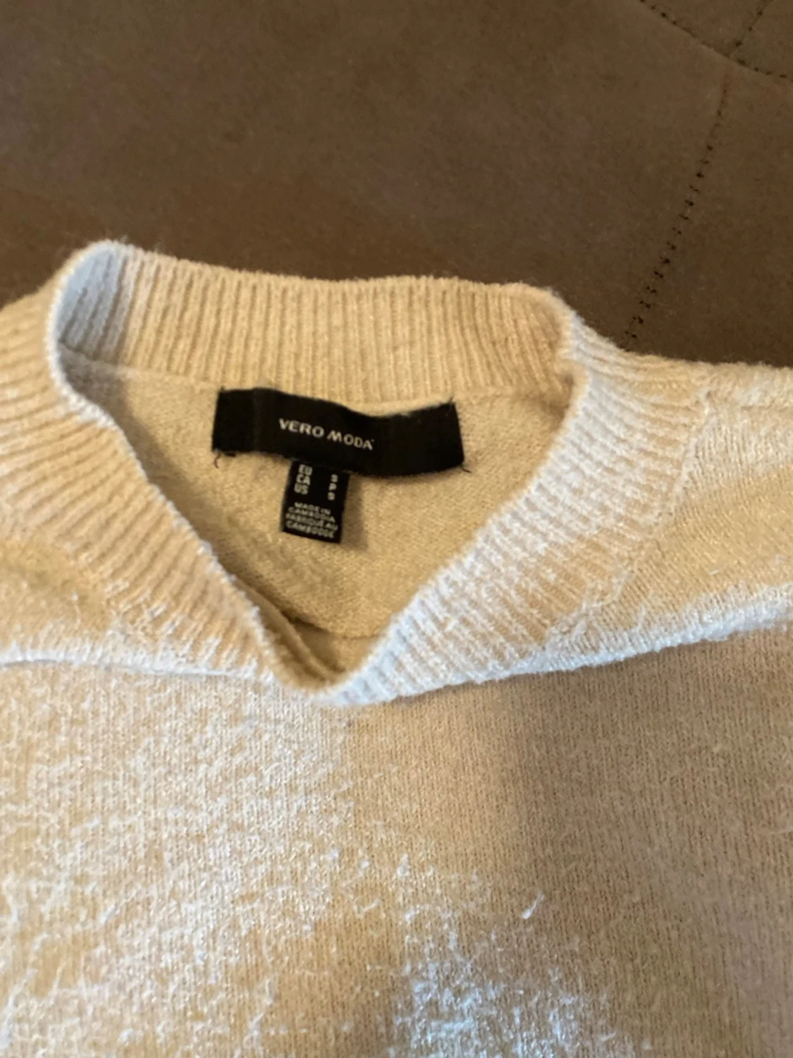 Beige stickad tröja Vero Moda - 1