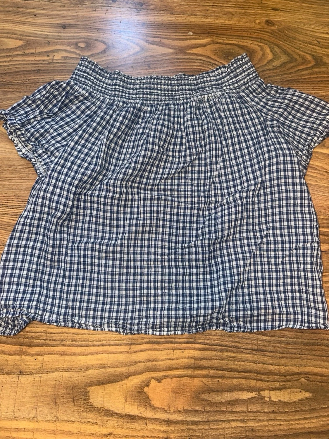 Blårutig blus från Denim & Supply - 1